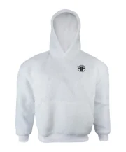 Men White Fleece Hoodie – Casual Wear