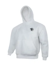 Men White Fleece Hoodie – Casual Wear - Image 3