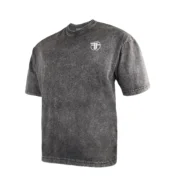 Men Grey Washed T-Shirt – Casual Wear - Image 2