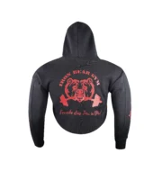 Men's Black Cropped Hoodie – Casual Wear - Image 2