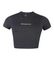 Women Cropped Gym T-Shirt – Iron Bear Edition