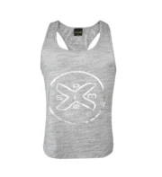 Women’s Gym Tank Top – Racerback Fitness Sleeveless Shirt (Grey)
