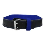 Premium Leather Weightlifting Belt – Heavy Duty Gym Support Belt (Blue Edition) - Image 2