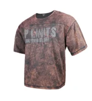 Men’s Vintage Washed Graphic T-Shirt – Casual Streetwear Tee (Brown/Black) - Image 2