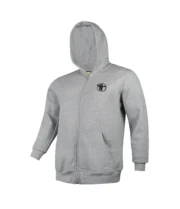 Men’s Full Zip Gym Hoodie – Lightweight Training Jacket (Grey) - Image 3
