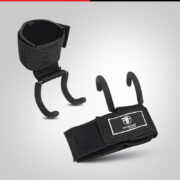 Black Weightlifting Hook Straps - Image 2