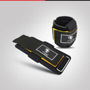 Black Wrist Straps with Yellow Accents - Image 2