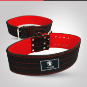 Black Leather Weightlifting Belt – Training Equipment - Image 8