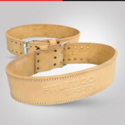 Black Leather Weightlifting Belt – Training Equipment - Image 5