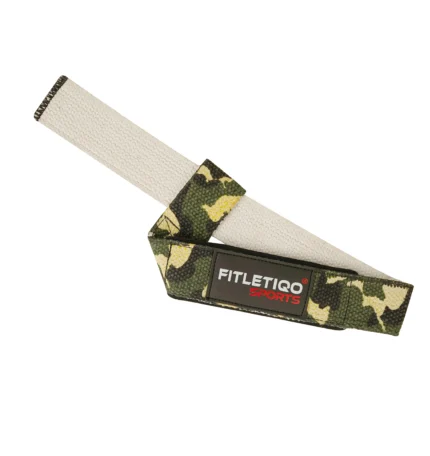 Cotton Lifting Wrist Straps – Gym Grip Support Wraps (Camo Design)