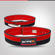 Red and Blue Striped Weightlifting Belt – Training Equipment - Image 2