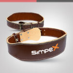 Brown Leather Weightlifting Belt – Training Equipment