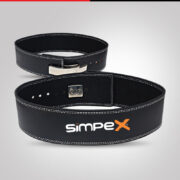 Red and Blue Striped Weightlifting Belt – Training Equipment - Image 3