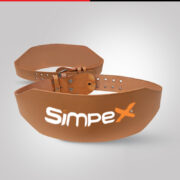 Brown Leather Weightlifting Belt – Training Equipment - Image 2