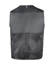 Men’s Utility Mesh Vest – Multi Pocket Breathable Outdoor Vest (Black) - Image 2