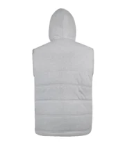 Men’s Hooded Sleeveless Vest – Zip-Up Casual Winter Jacket (Grey) - Image 3