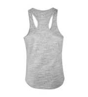 Women’s Gym Tank Top – Racerback Fitness Sleeveless Shirt (Grey) - Image 3