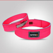 Red and Blue Striped Weightlifting Belt – Training Equipment - Image 4