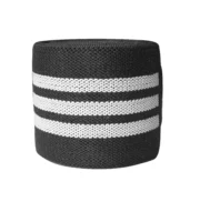 Elastic Wrist Wraps – Gym Support Straps for Weightlifting (Black/Grey) - Image 3