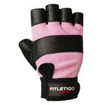 Women’s Pink Half Finger Gym Gloves – Breathable Workout Training Gloves