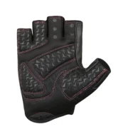 Women’s Gym Training Gloves – Breathable Half Finger Workout Gloves (Pink/Black) - Image 3