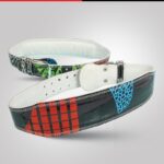 Colored Leather Weightlifting Belt – Training Equipment