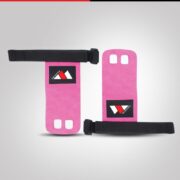 Grip Strength Training Straps – Black & Pink - Image 2
