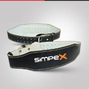 Black Leather Weightlifting Belt – Training Equipment