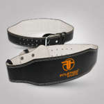 Black Leather Weightlifting Belt – Training Equipment