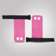 Grip Strength Training Straps – Black & Pink - Image 2